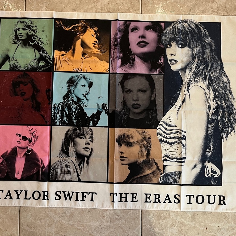 Taylor Swift Eras Tour Tapestry Wall Hanging 40x30 Fabric Poster Room Decor - Picture 3 of 6